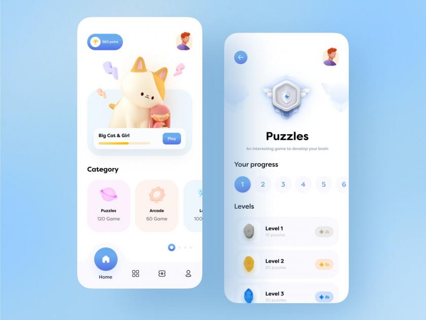 休閑時刻！12組游戲APP界面設(shè)計