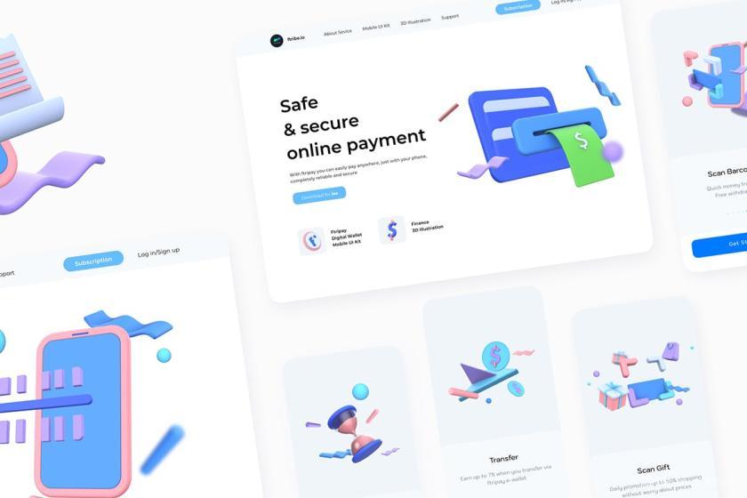 25xt-126290 DigitalWallet3DIllustrationsPart2z3.jpg