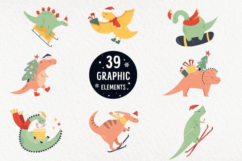 25xt-126756 ChristmasDinosaursPrints,Patterns,Iconsz3.jpg