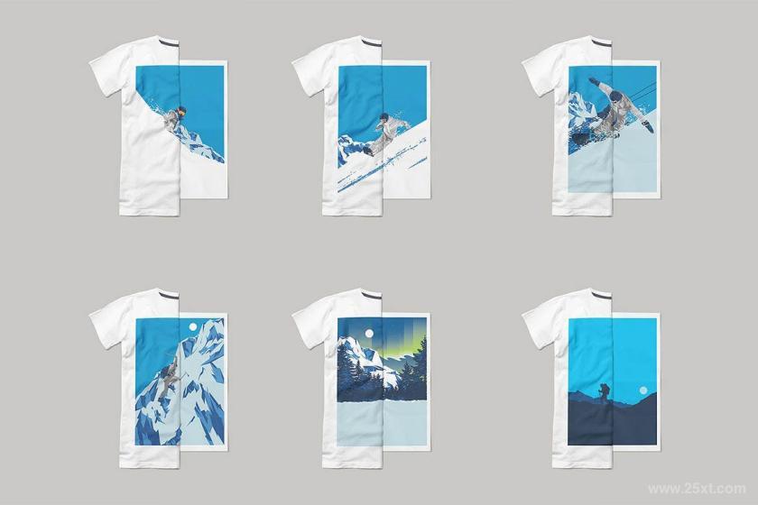 25xt-155490 WinterSportPosterT-shirtSetz4.jpg