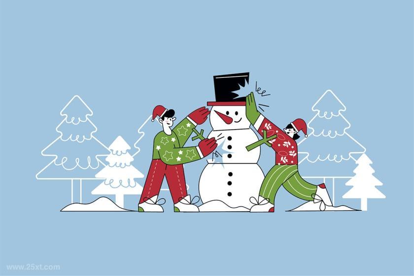 25xt-155564 RetroKidsChirstmasGraphicsIllustrationz10.jpg