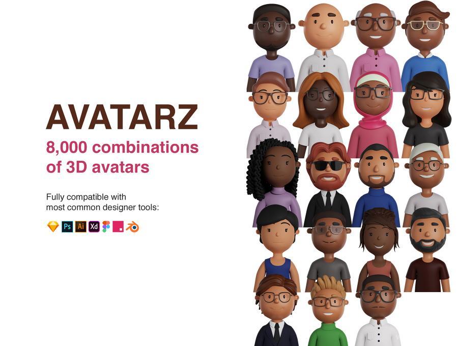 25xt-127109 AVATARZ-Diverse3Dillustrationlibraryz3.jpg