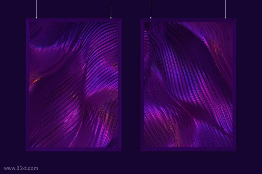 25xt-5042826 Abstract3DWavyStripedBackgroundsz6.jpg