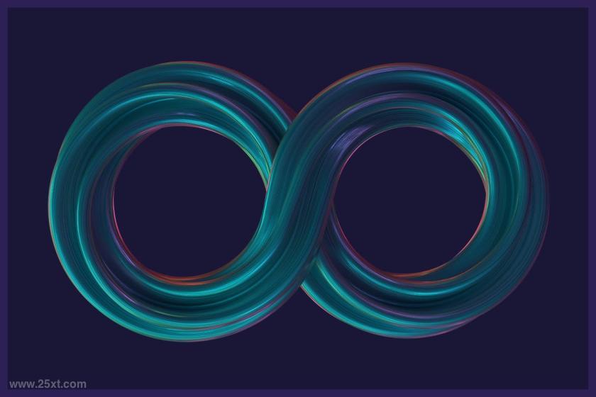 25xt-5042827 Abstract3DRenderingofTwistedShapes-Colorfulz13.jpg