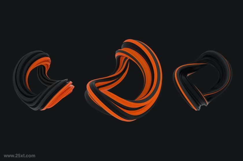 25xt-5042829 Abstract3DrenderingofTwistedShapesz9.jpg