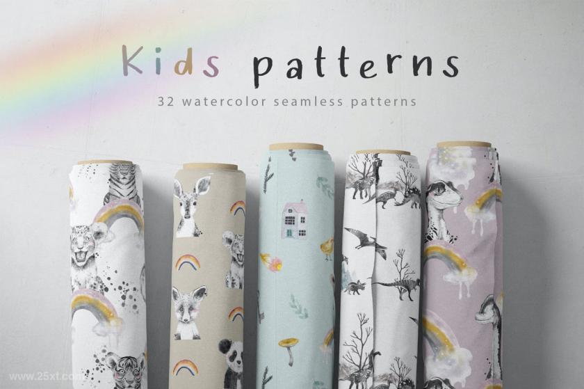 25xt-710298 Watercolorkidspatternsz3.jpg