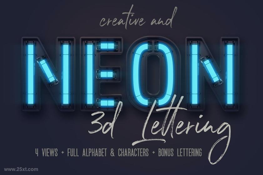 25xt-611112 FuturisticNeon3DLetteringView1z5.jpg
