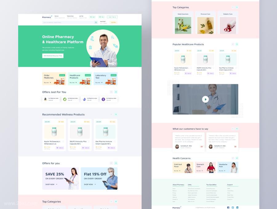 25xt-486224 PharmacyPro-HealthcareE-CommerceWebsiteTemplatez6.jpg