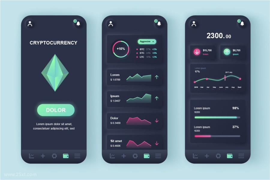 25xt-128053 Neumorphic-Cryptocurrency-Mining-Mobile-App-UI-Kitz4.jpg