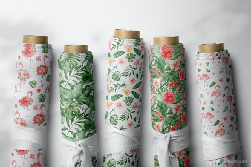 25xt-160418 Watercolorflamingosandtropicalplantsz9.jpg
