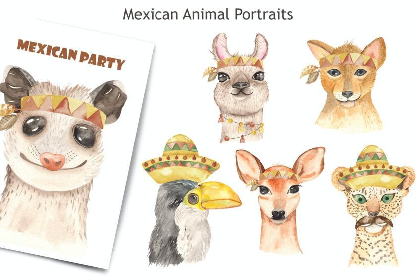25xt-160424 WatercolorMexicanlittleanimalsz8.jpg