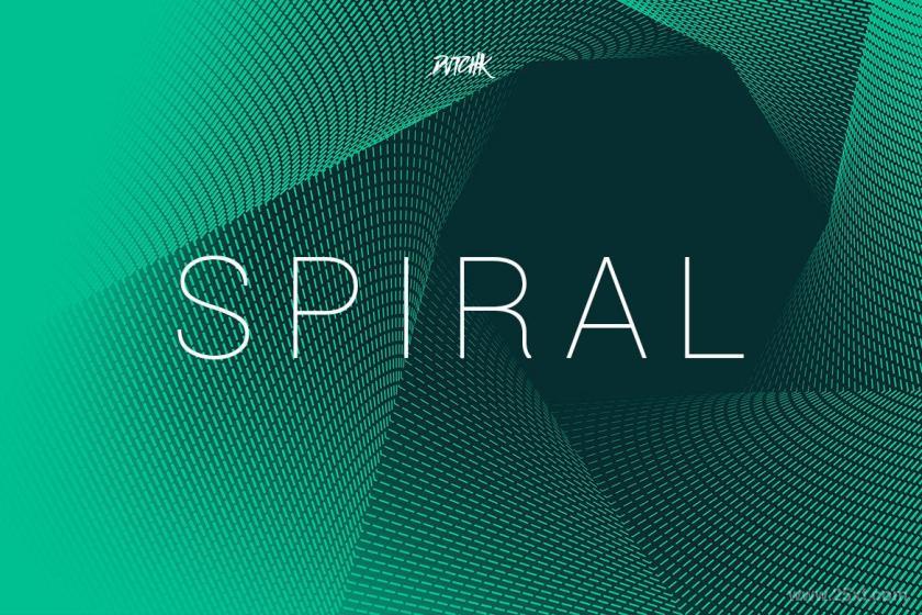 25xt-170372 SpiralHexagonSwirlBackgroundsVol01z6.jpg