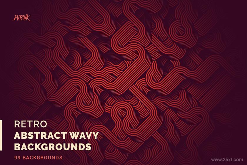25xt-170393 RetroAbstractWavyBackgroundsz4.jpg