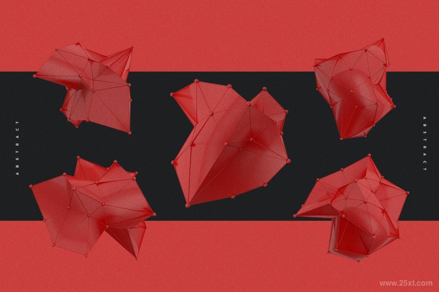 25xt-5050443 Abstract-Polygon-Shape-Red-And-blackz10.jpg