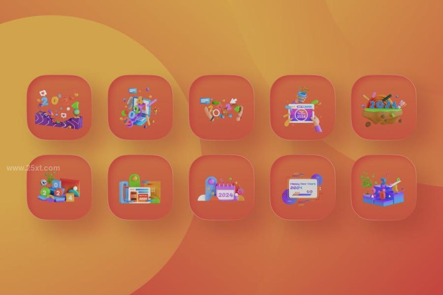 25xt-163571 3D-New-Year-2024-Icon-Packz4.jpg