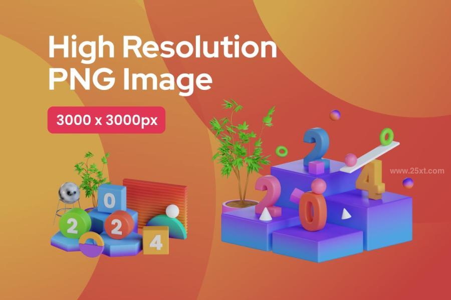 25xt-163571 3D-New-Year-2024-Icon-Packz6.jpg
