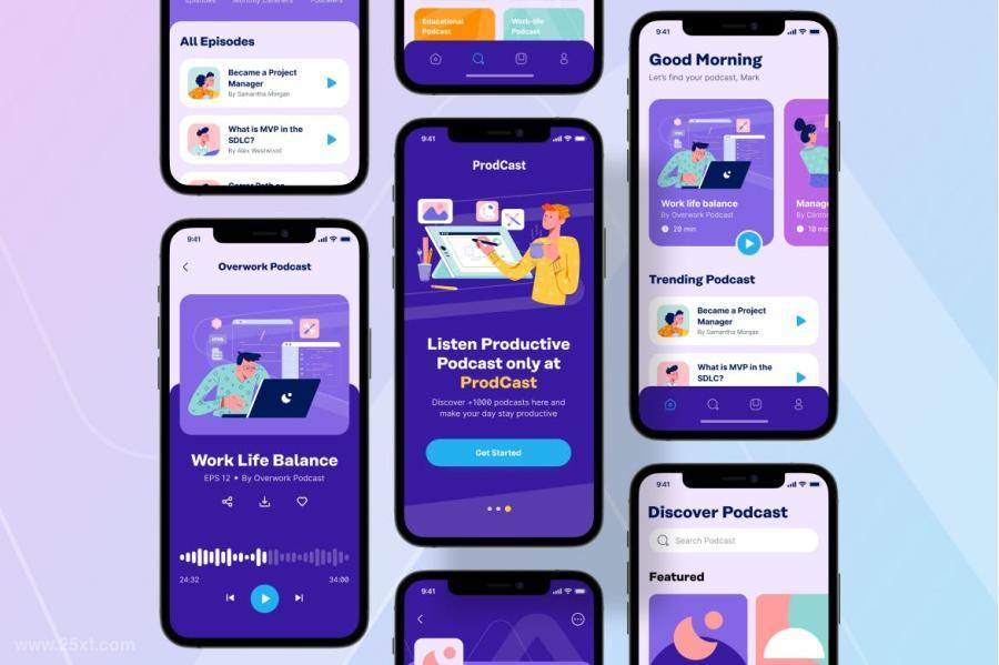 25xt-487591 Professional-Podcast-Mobile-App-UI-Kit-Templatez5.jpg