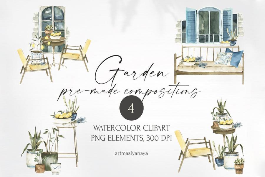 25xt-165099 Watercolor-Garden-clipart-Plants,-garden-imagesz5.jpg