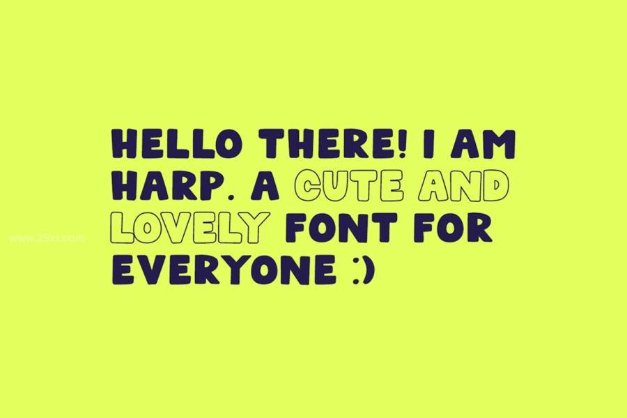 25xt-164783 Harp---A-Cute--Lovely-Display-Fontz10.jpg