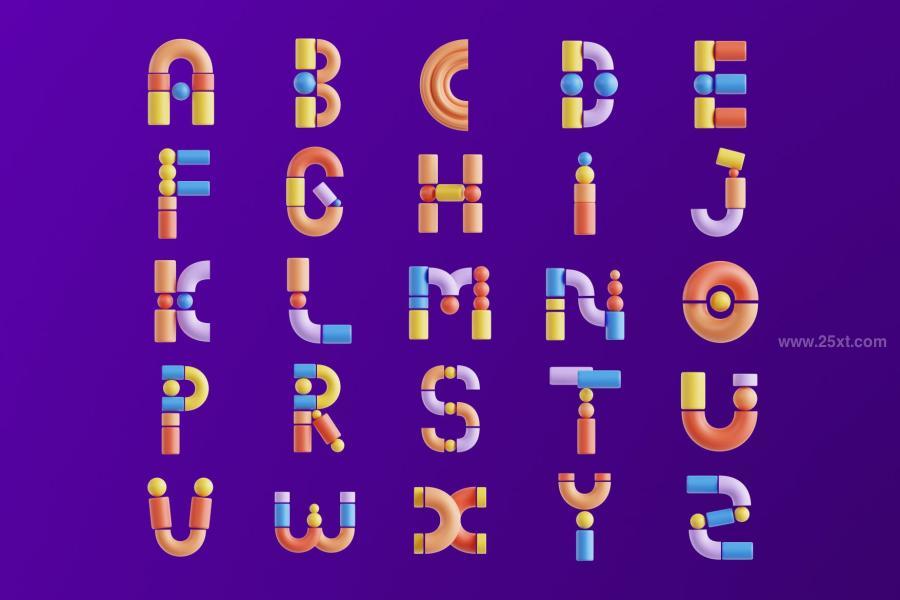 25xt-174072 Geometric-Alphabet---3D-Icon-Setz3.jpg