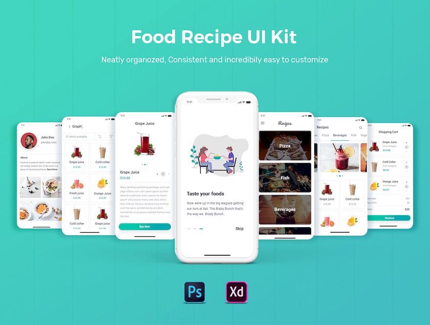 Foodly iOS UI Kit-2.jpg