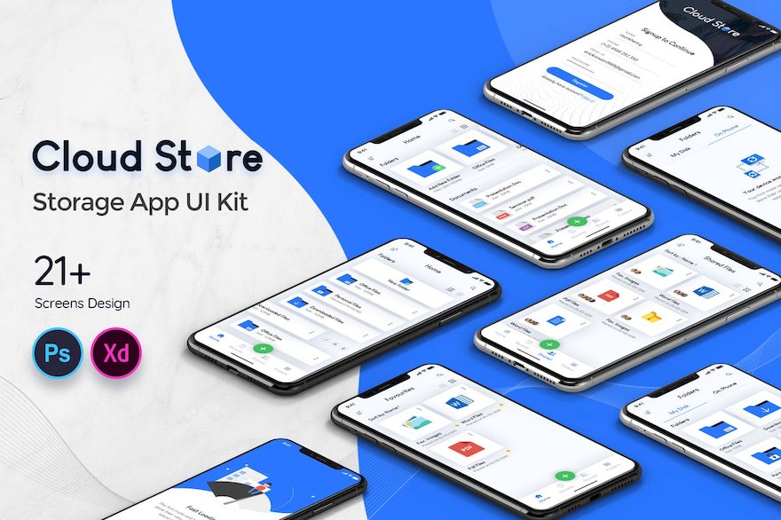 37137 Cloud Store Mobile App UI Kit.jpeg