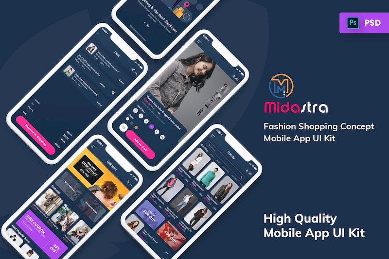 Midastra-Fashion Shopping Mobile App UI kit Dark-4.jpg