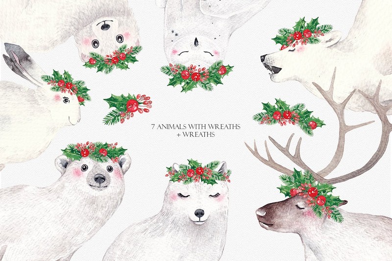 ARCTIC ANIMALS watercolor set-1.jpg