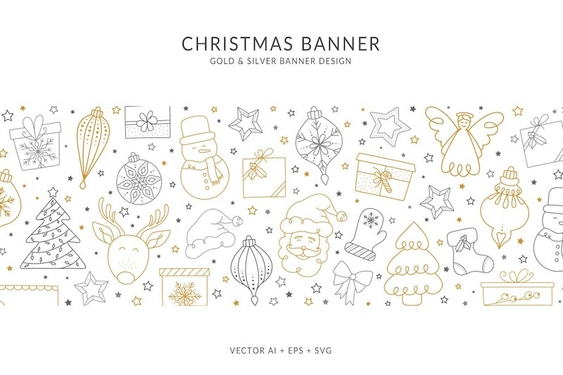 37552 Christmas Banner with different Christmas Elements.jpeg