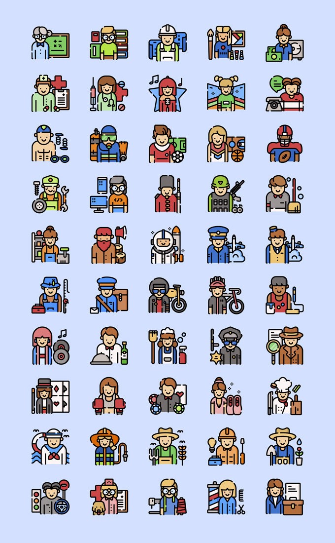 Jobs and Professions Icons Set-2.jpg