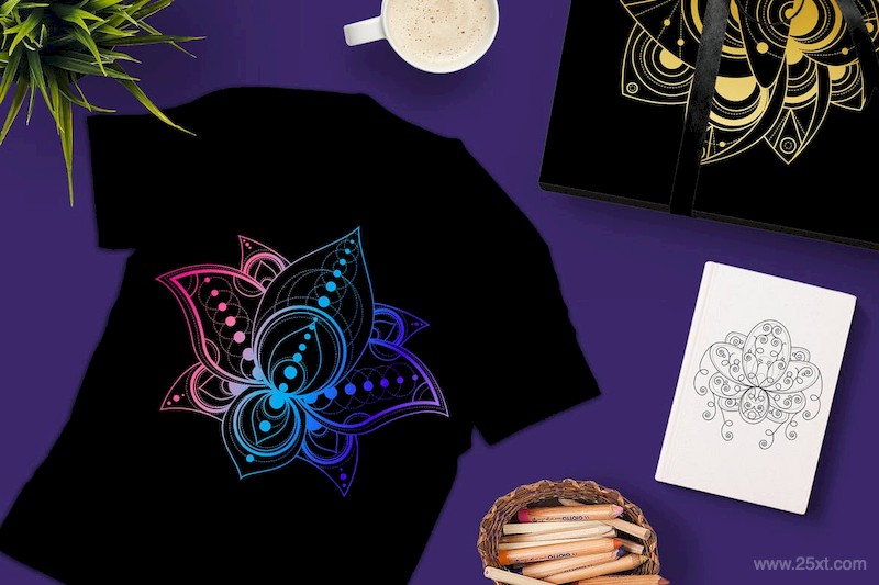 Geometric Lotuses Set-1.jpg