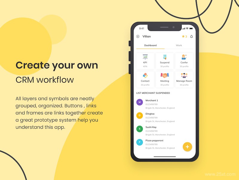 MagCRM - Customer Relationship Management Mobile App UI Kit-2.jpg