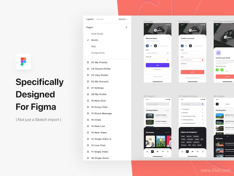 Glitch Gaming Platform UI Kit-2.jpg