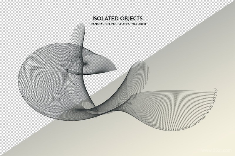 Wireframe Wavy Objects Photoshop Brushes-6.jpg