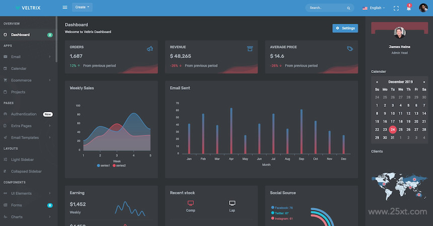 Veltrix - Admin & Dashboard Template 6.jpg