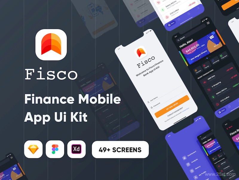 Fisco - Finance Bank Mobile Ui Kit-1.jpg