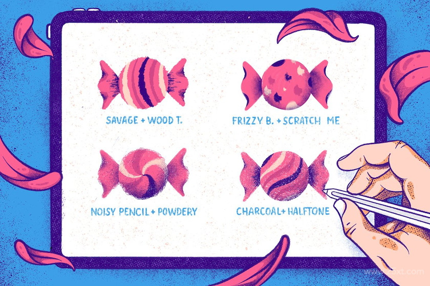 Rough&Raw Procreate Brush Set 3.jpg