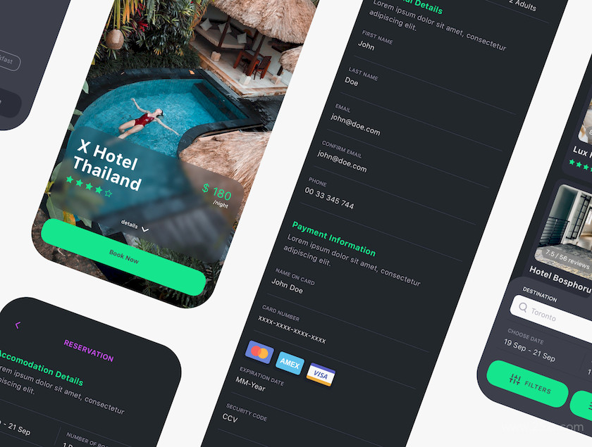 Vesta Dark Travel Booking App UI Kit 6.jpg