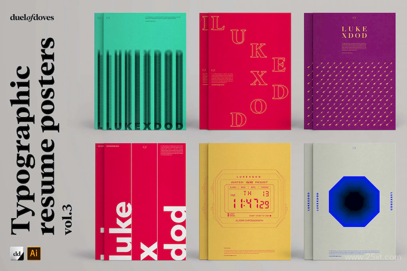 Typographic resume posters - vol. 31.jpg