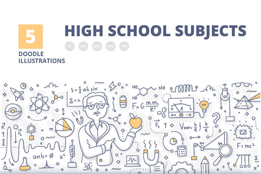 5 High School Subjects Doodle Banner Concepts 5.jpg
