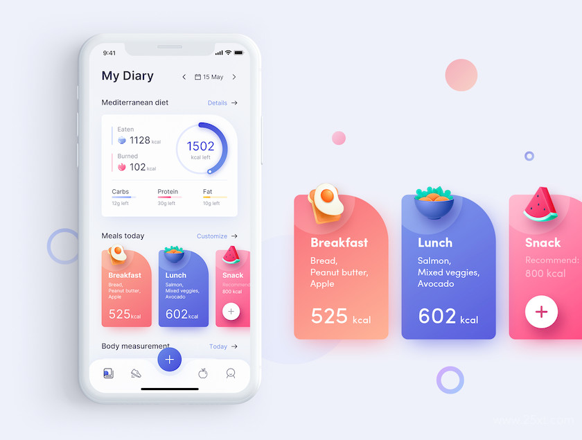 ioFit - Diet & Training App UI Kit 1.jpg