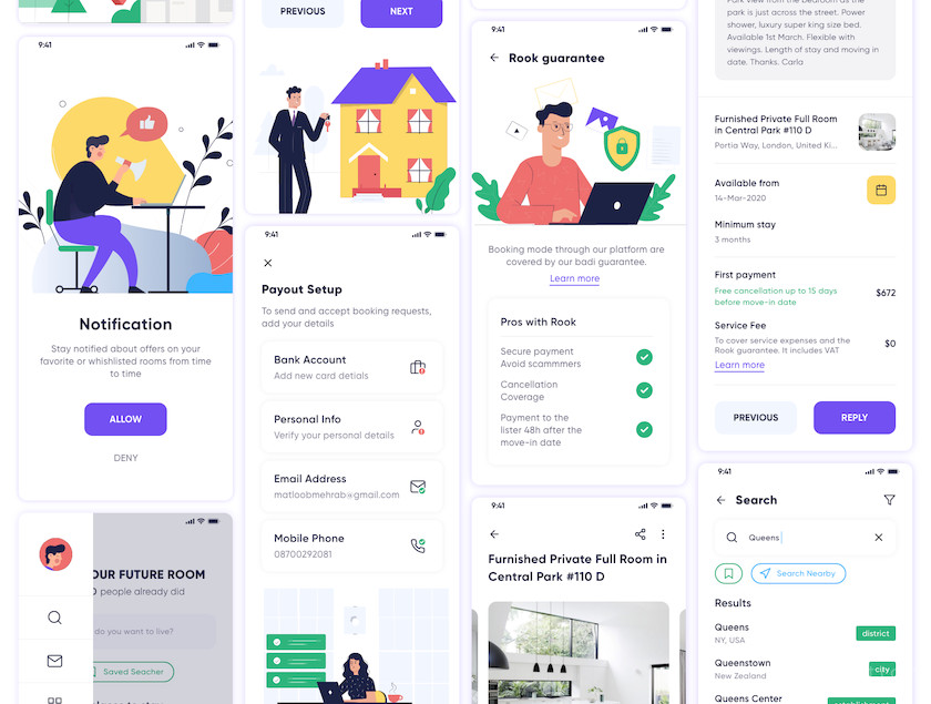 Rook - Room Booking and Real-Estate App UI Kit 4.jpg
