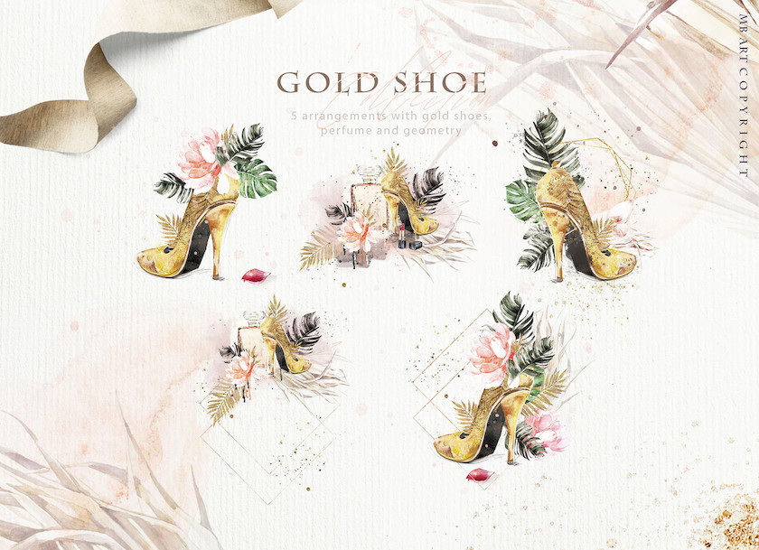 483416 Cinderella's shoe watercolor 1.jpg