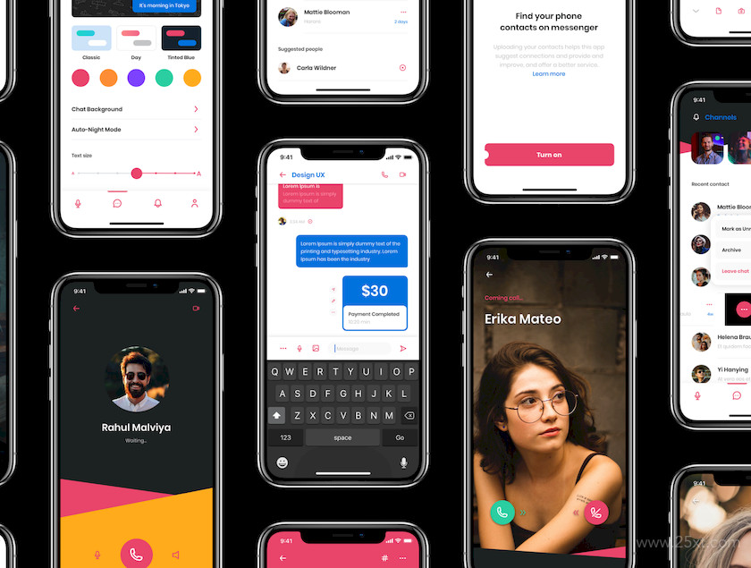 483475 Amia - Messaging App UI Kit6.jpg