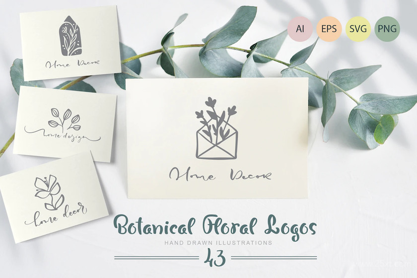 483506 Botanical floral logos SVG7.jpg