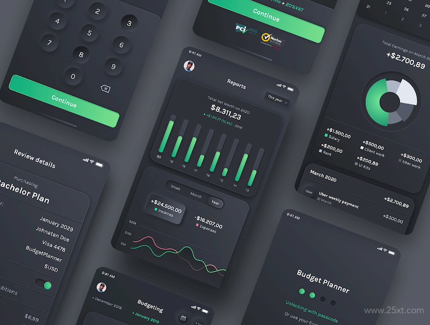 483612 Dark Budget Planner - Finance UI Kit6.jpg
