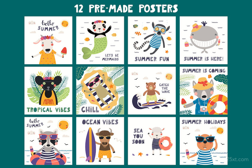 25xt-483668 Summer Vibes, Cute Animals Graphics11.jpg