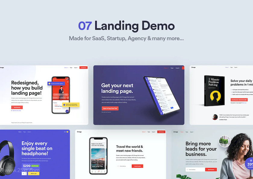 25xt-483838 Omega - Landing UI Kit2.jpg