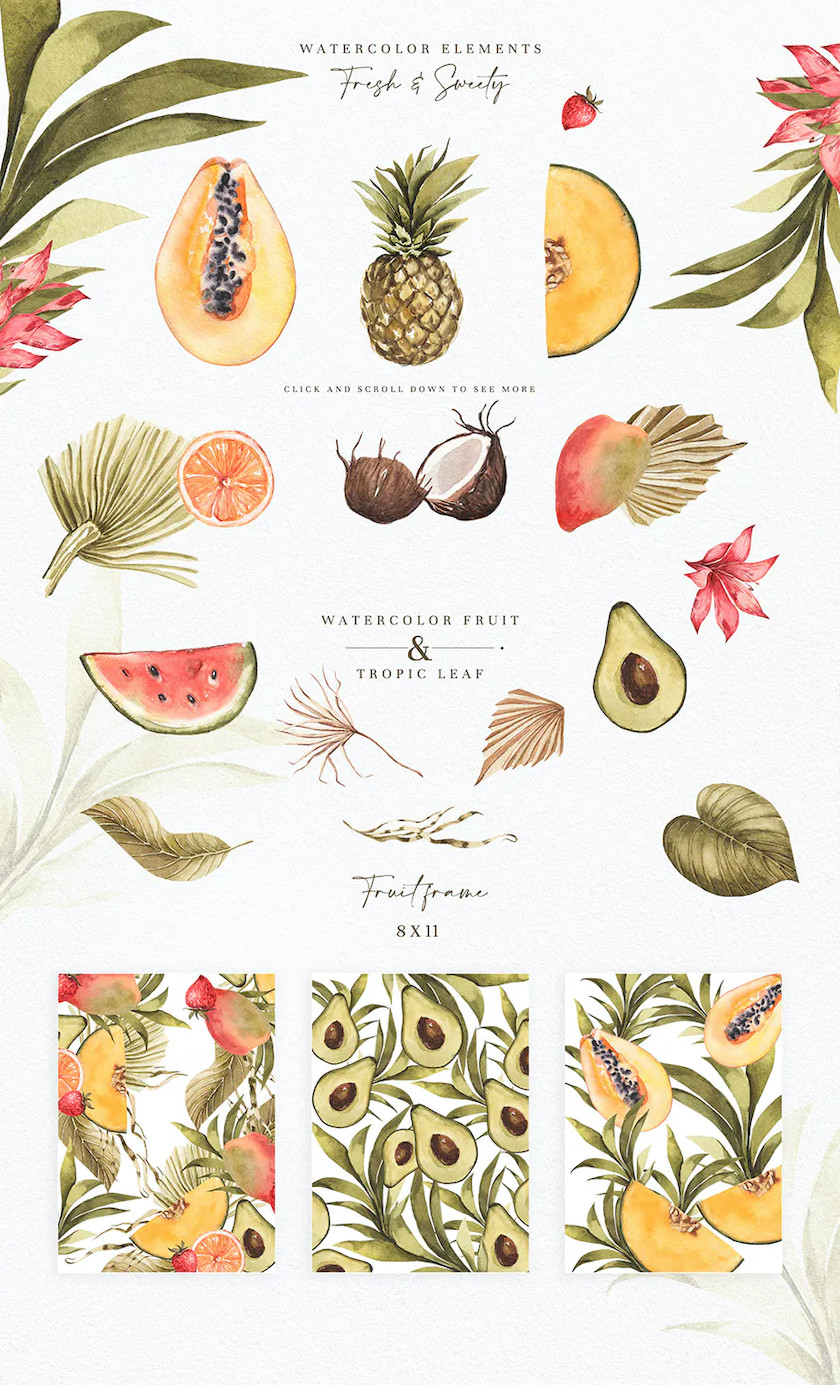 25xt-483845 Tropics Leaf & Fruits4.jpg