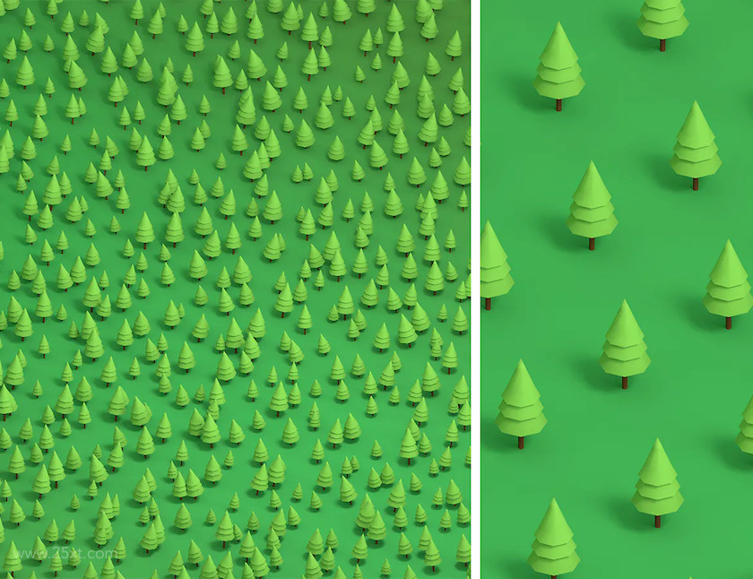 25xt-483906 Pine Trees Low Poly Backgrounds and Patterns3.jpg